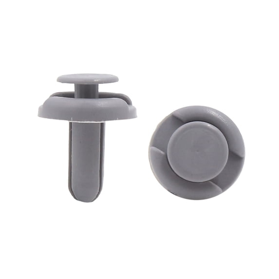 Unique Bargains 50pcs Plastic Car Door Trim Panel Push Rivets 7mm Retainer Clip Fastener Gray
