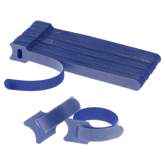 Unique Bargains 50pcs Reusable Cable Ties Adjustable Cord Straps Multicolor Blue