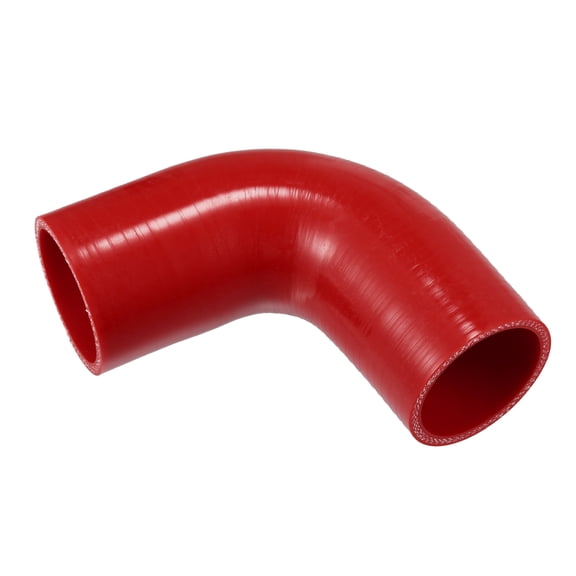 Unique Bargains 51mm 2.01" ID 90 Degree Elbow Coupler Silicone Hose Intercooler Tube Universal for Car Engine Red