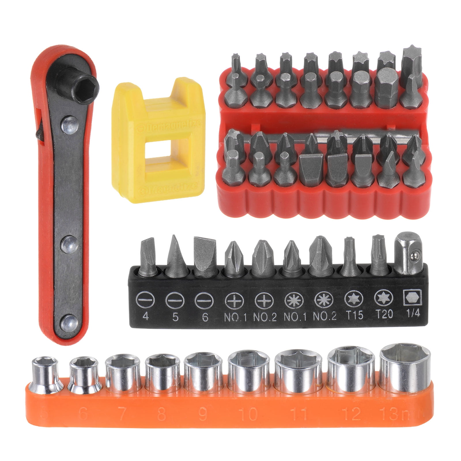 Unusual Ratchets Unique Bargains 54 in 1 Screwdriver Bit Set 1/4' Hex Shank Bit Set ...