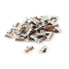 Unique Bargains 55 Pcs 4Pin 3 Position SP3T Horizontal Latching Micro Slide Switch