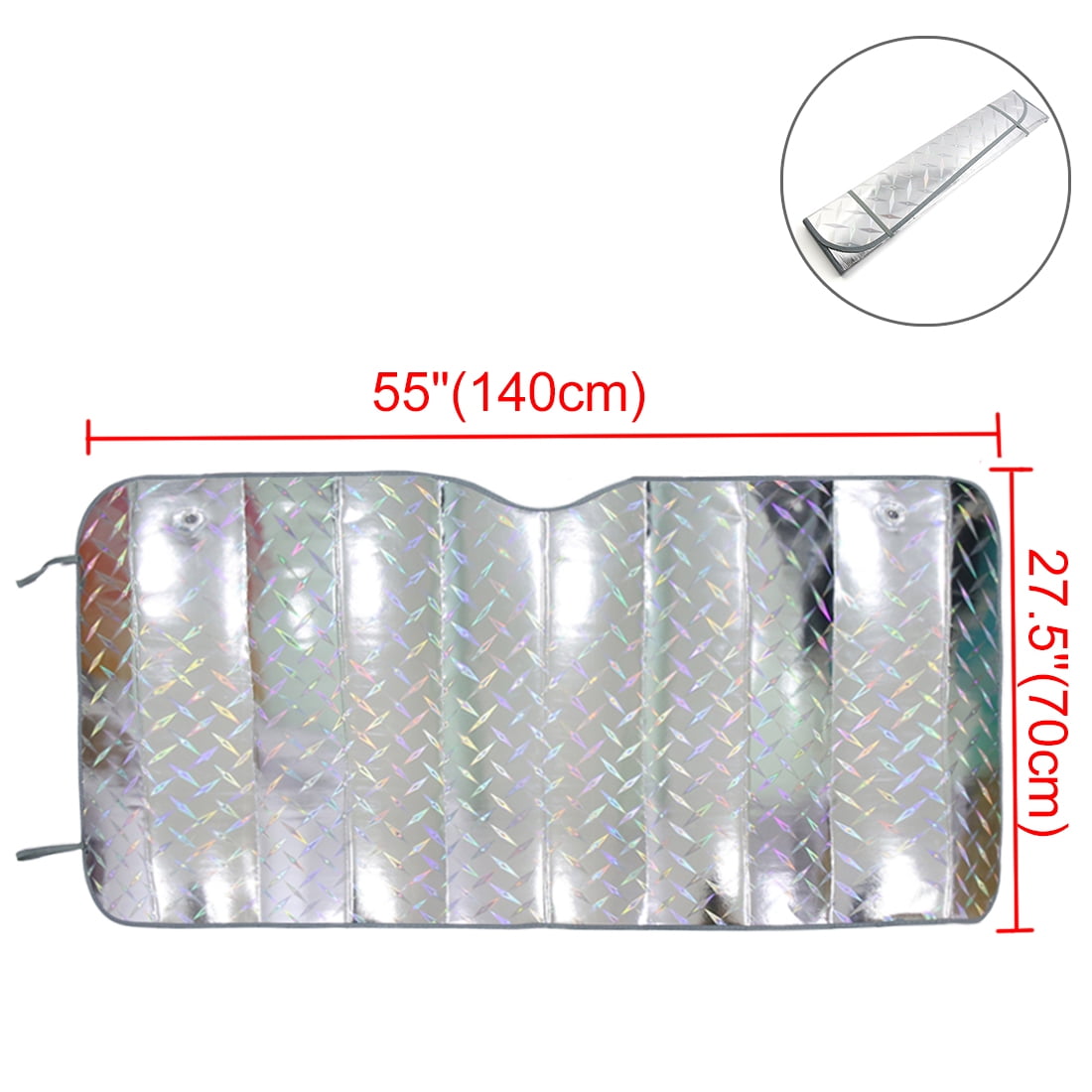 Unique Bargains 55 x 27.5" Foldable Car Window Windshield Sunshade Sun