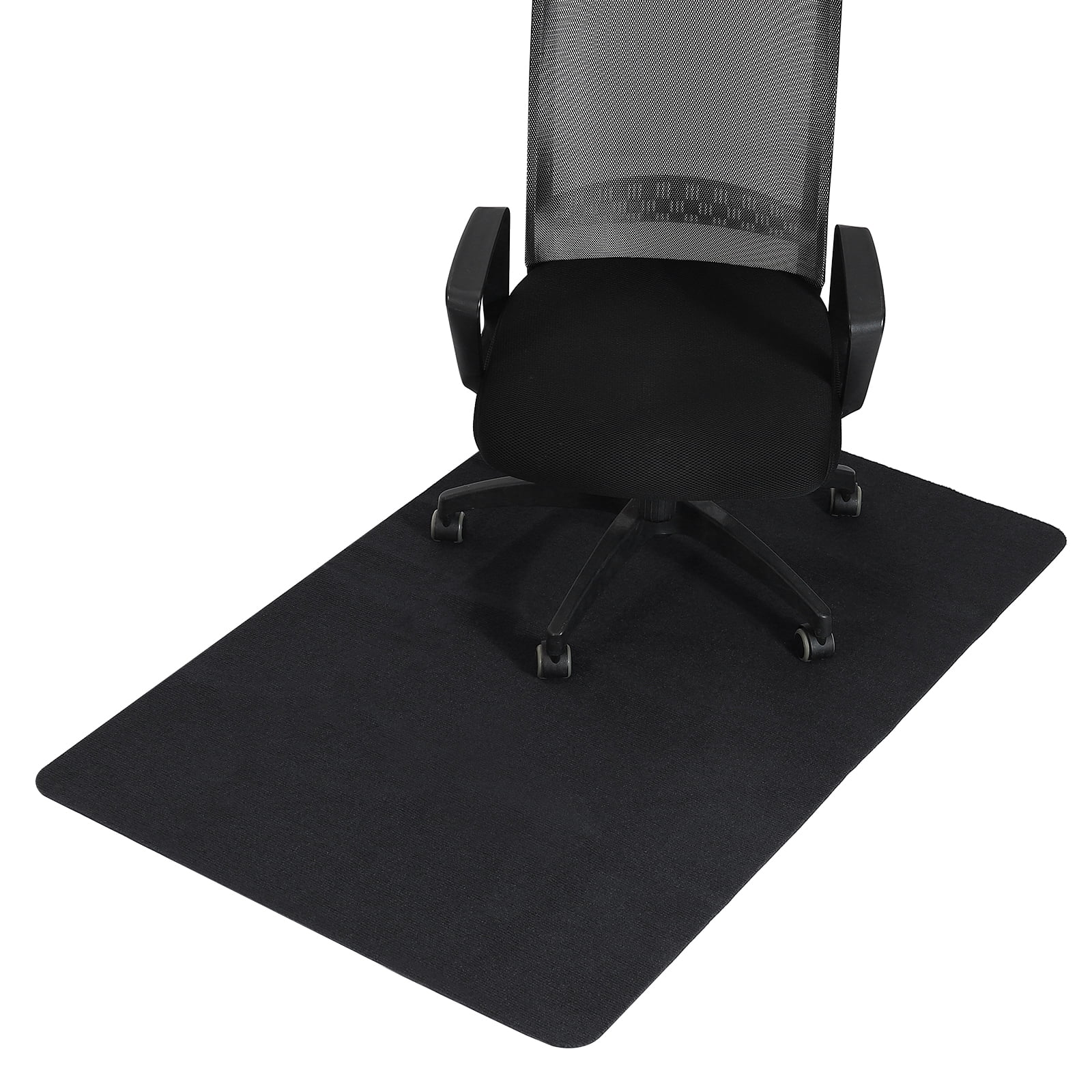 Unique Bargains 55" x 35" Office Chair Mat for Floors Multi-Purpose Desk Mat Black