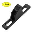 thumbnail image 1 of Unique Bargains 55mmx9mmx19mm Zinc Alloy Sliding Door Window Lock Keeper Black 2pcs, 1 of 4