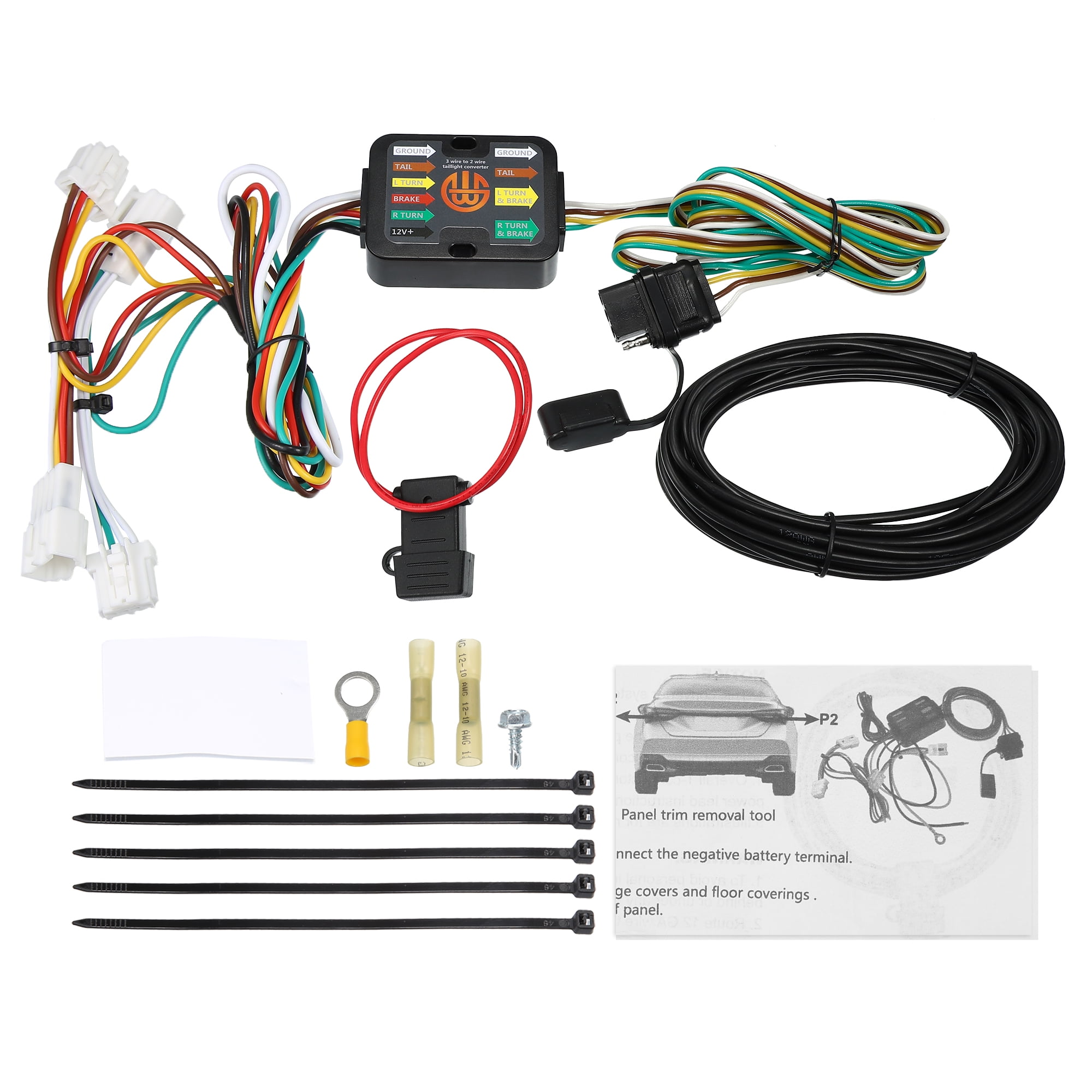 Unique Bargains 56033 4-Pin Trailer Wiring Harness for Nissan Rogue 1 Set