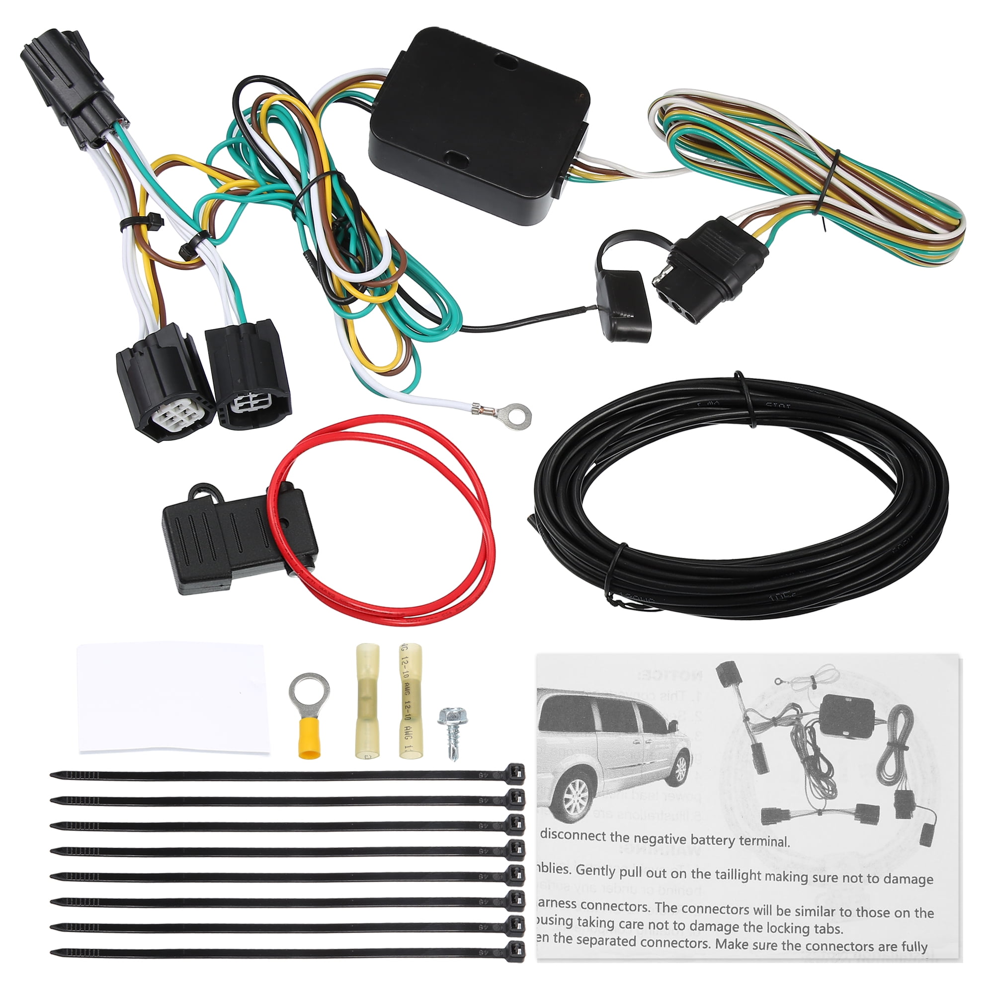 Unique Bargains 56331 4-Pin Trailer Wiring Harness for Chrysler for Dodge Caravan Grand