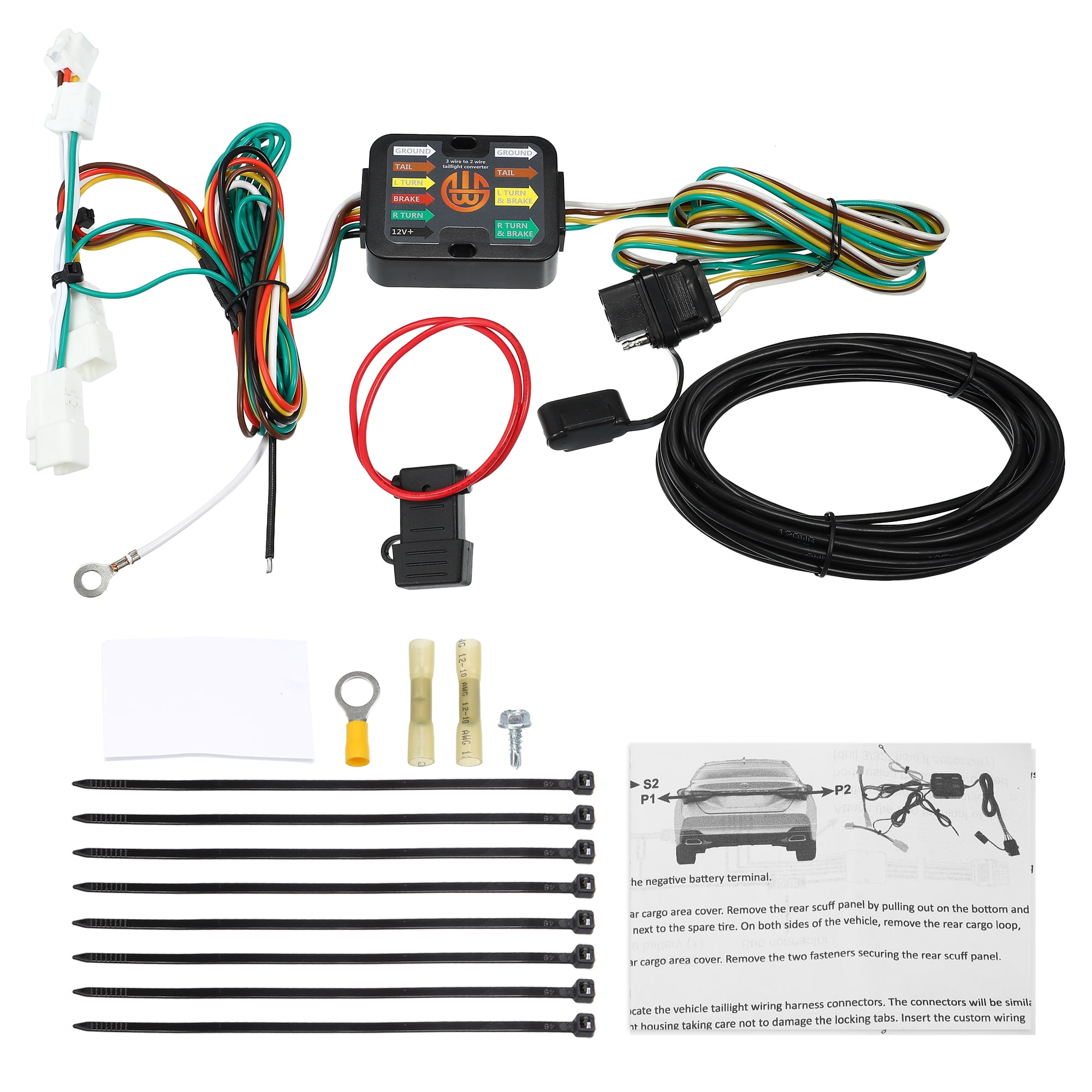 Unique Bargains 56350 Vehicle Side 4-Pin Trailer Wiring Harness for Toyota Avalon RAV4