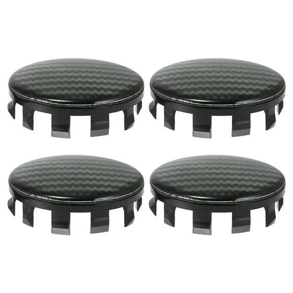 Unique Bargains 56mm 2.2" Automotive Wheel Center Caps Universal Tyre Hub Cover Carbon Fiber Pattern 4pcs