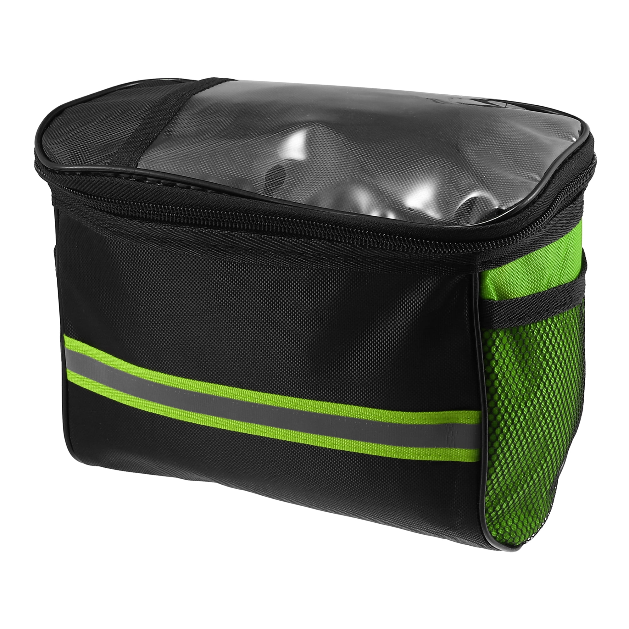 Unique Bargains 5L Capacity Bike Handlebar Bag with 7 Inch Touch Screen Holder Green