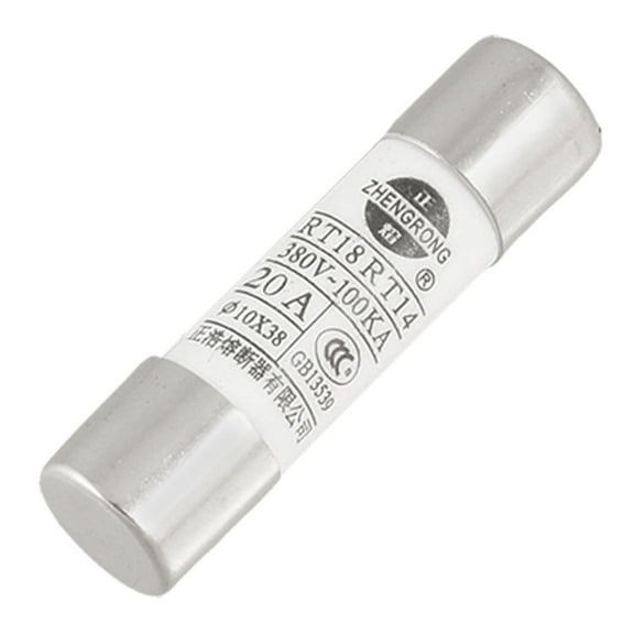 Unique Bargains 5Pcs 10mm x 38mm Cylindrical Caps Fuse Links 380V 20A