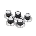 thumbnail image 1 of Unique Bargains 5Pcs 6mm Shaft Insert Dia. Potentiometer Control Knobs w Screw Inside 23 x 14mm, 1 of 3