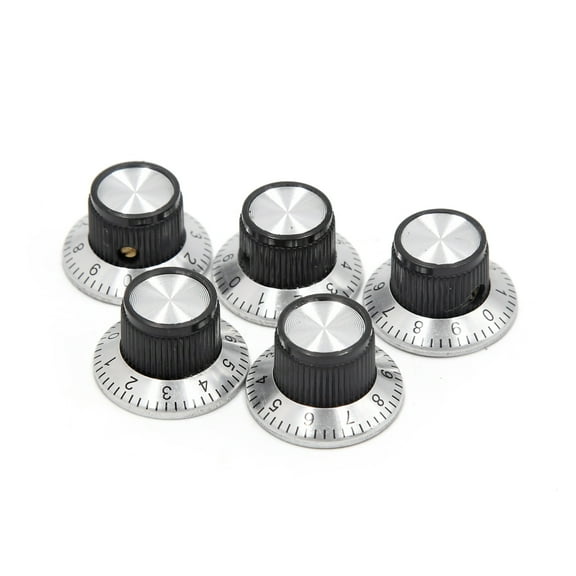 Unique Bargains 5Pcs 6mm Shaft Insert Dia. Potentiometer Control Knobs w Screw Inside 23 x 14mm