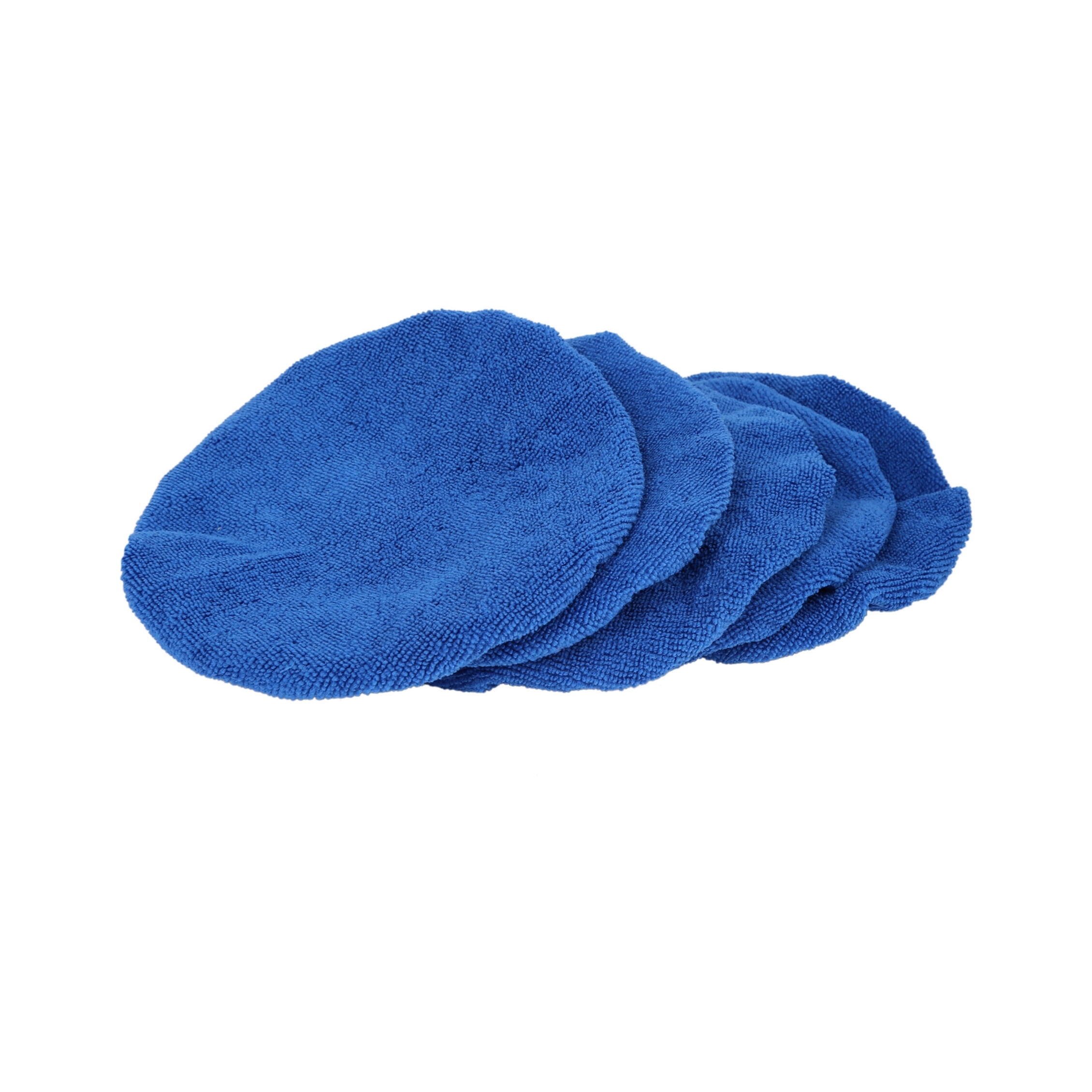 Unique Bargains 5Pcs 9"-10" Dark Blue Mircrofiber Car Wax Polishing Pad Covers