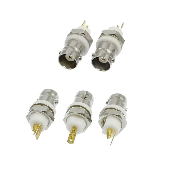 Unique Bargains 5Pcs BNC Female Connector Adapter for CCTV Cable Extension