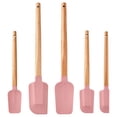 thumbnail image 1 of Unique Bargains 5Pcs Heat-Resistant Cooking Utensils Kitchen Spatula Set Pink, 1 of 5