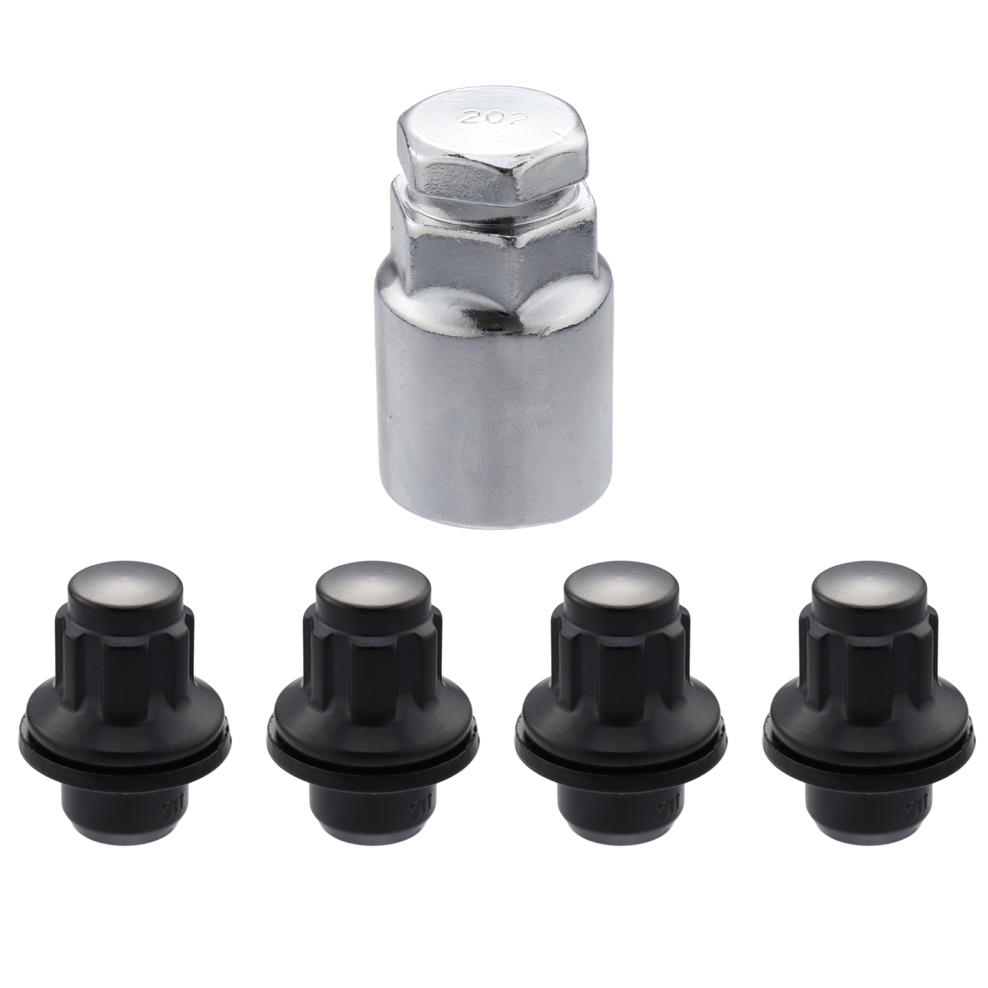 Unique Bargains 5Pcs M12x1.5 Car Wheel Lock Lug Nuts Set Anti Theft for Toyota RAV4