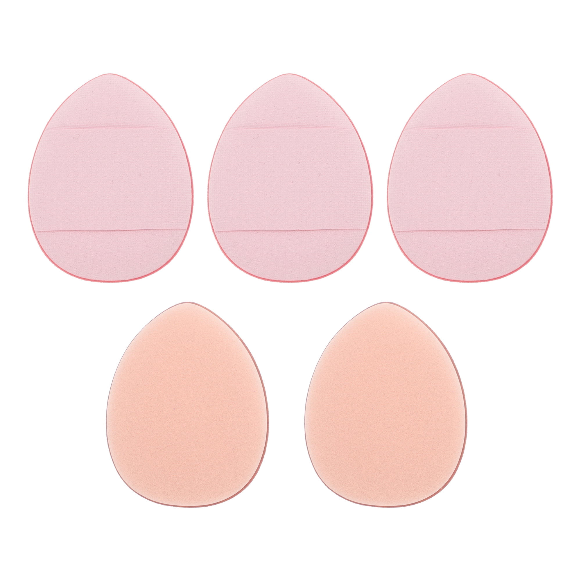 Unique Bargains 5Pcs Portable Mini Face Makeup Sponge for Bedrooms Travel Use Light Pink
