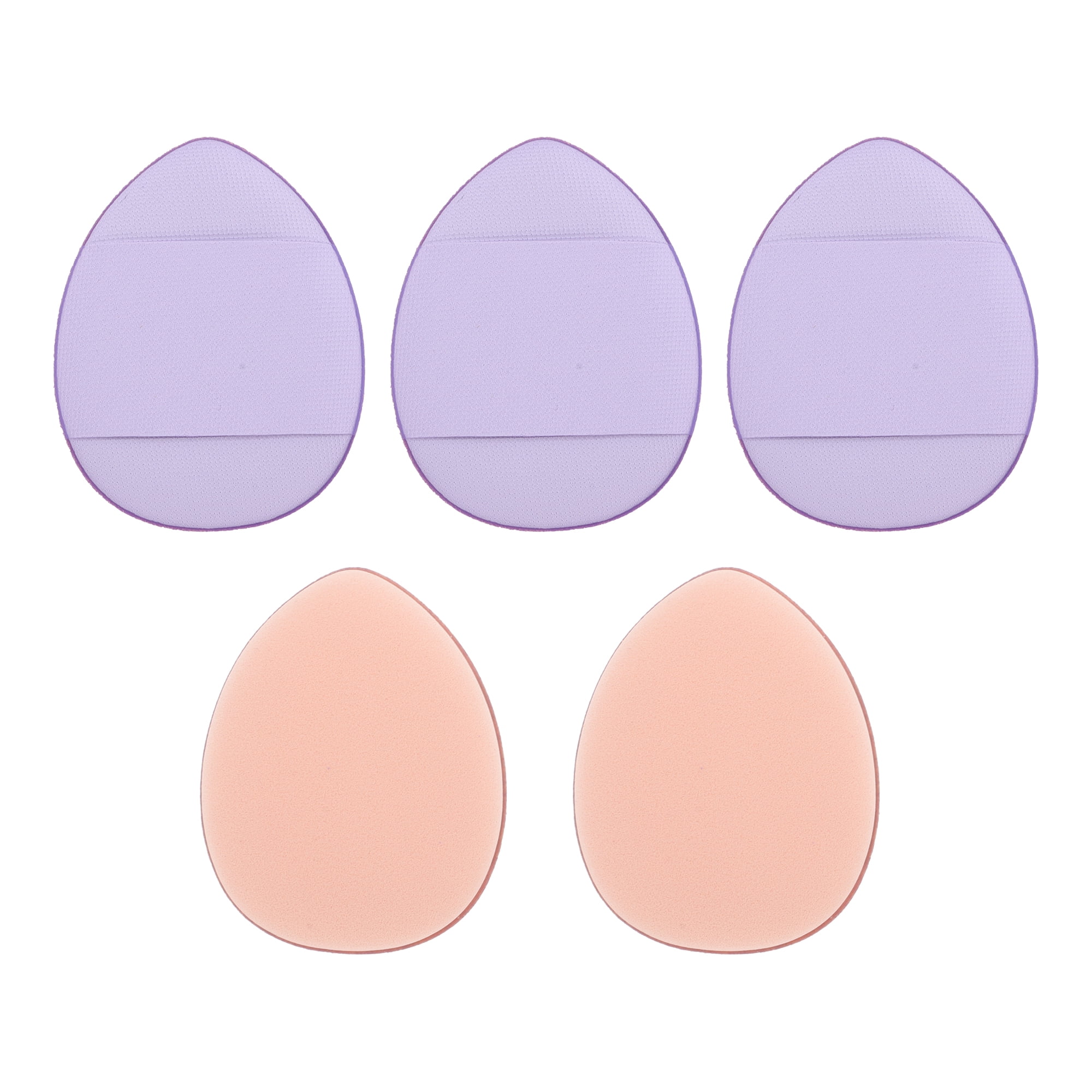 Unique Bargains 5Pcs Portable Mini Face Makeup Sponge for Bedrooms Travel Use Light Purple