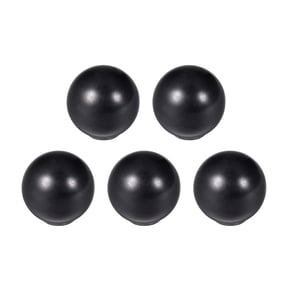 Unique Bargains 5Pcs Thermoset Ball Knob M5 Female Threaded Machine 16mm Diameter Black
