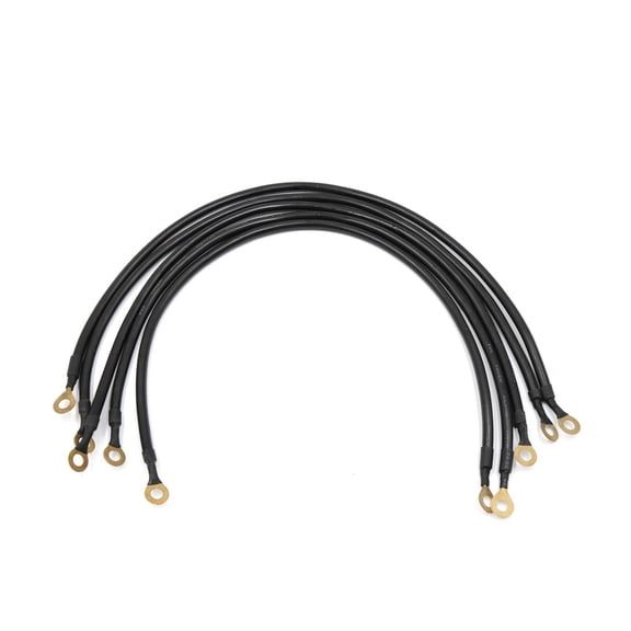Unique Bargains 5Pcs Universal Battery Inverter Wire Power Transfer Cable Lugged Ring Terminals