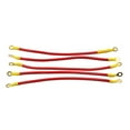 thumbnail image 1 of Unique Bargains 5Pcs Universal Red 27cm Length Car Battery Inverter Wire Power Transfer Cable, 1 of 2