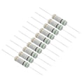 thumbnail image 1 of Uxcell 5W 0.5 Ohm 5% Carbon Film Resistor, Axial Electronic Components Resistors, 10 Pack, 1 of 6