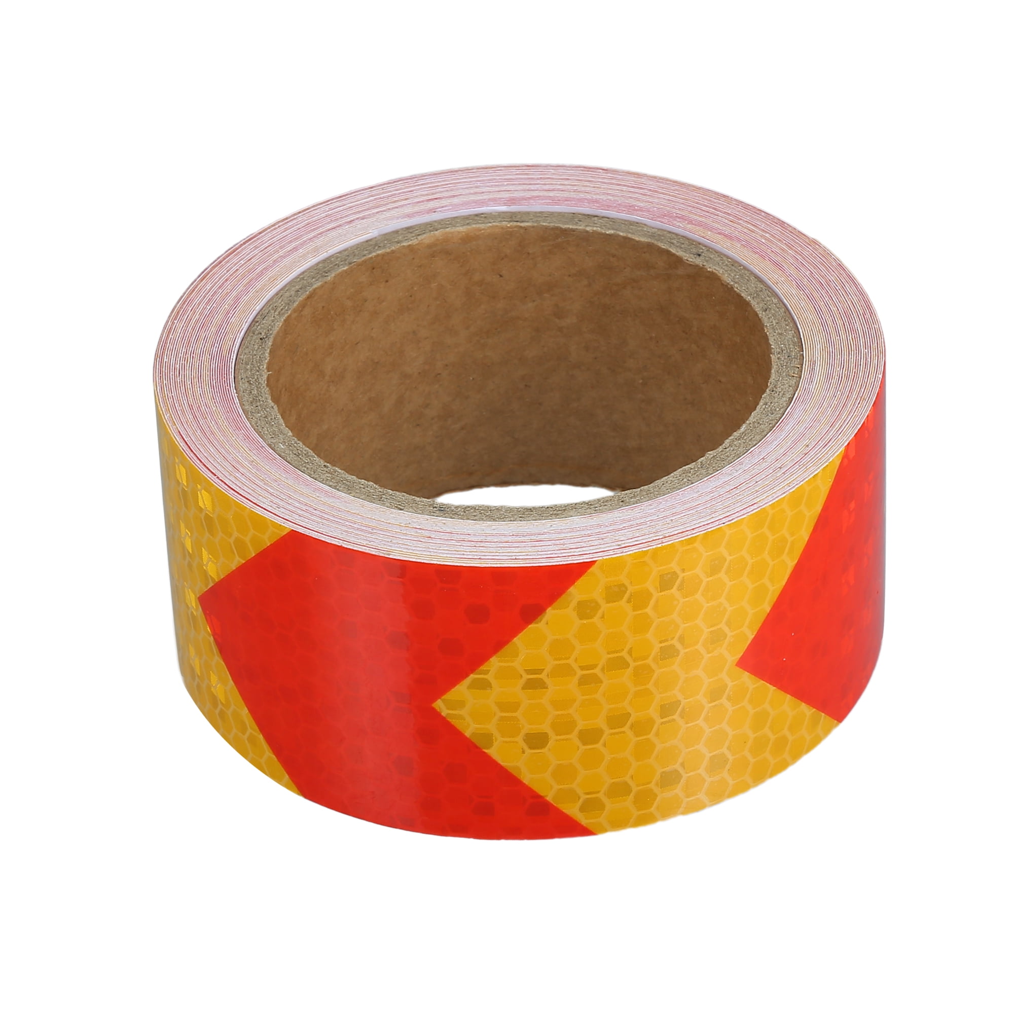 Unique Bargains 5cmx10m Yellow and Red Arrow Reflective Stickers ...