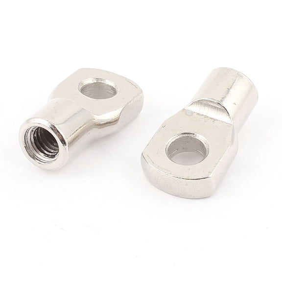 Unique Bargains 5mm Female Thread Gas Spring Rod End Fitting Eyelet Connector Silver Tone 2pcs