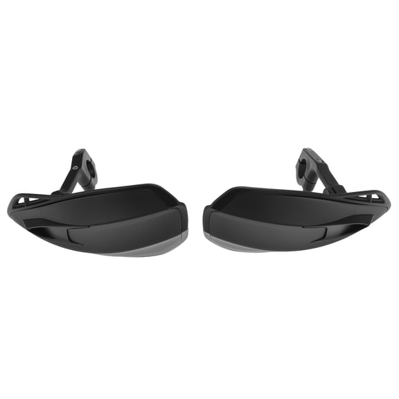 Unique Bargains 5mm Plastic Aluminum Alloy Motorcycle Handguards - Heavy Duty Handle Bar Hand Guards for Dirt Bike Motocross ATV Scooter Black CNC Bracket 1 Pair