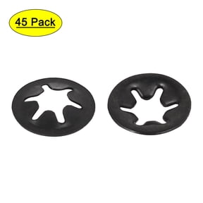 Unique Bargains 5mm x 12mm Quicklock Star Speed Lock Locking Washers 45Pcs