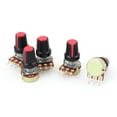 thumbnail image 1 of Unique Bargains 5pcs 10K OHM 3 Terminal Linear Taper Rotary Volume Audio B Type Potentiometer, 1 of 1