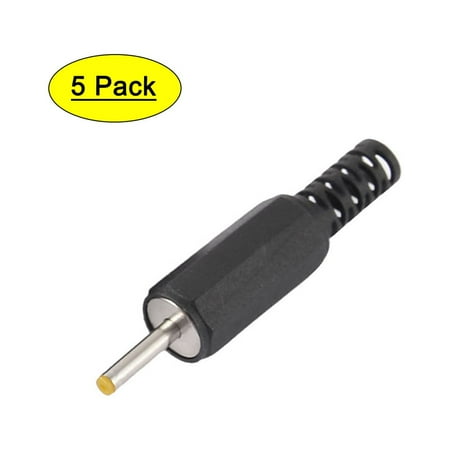Unique Bargains 5pcs 2.5mm x 0.7mm Solder DC Power Cable Socket Male Plug Jack Connector Adapter