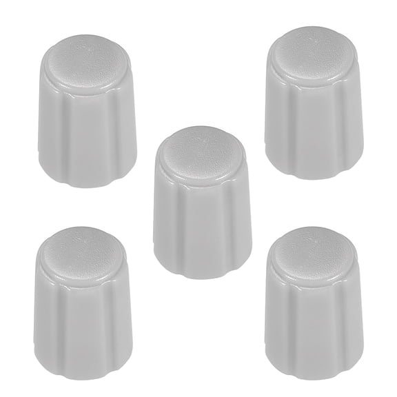 Unique Bargains 5pcs 4x6mm Potentiometer Control Knobs For Electric Guitar Volume Tone Knobs Grey