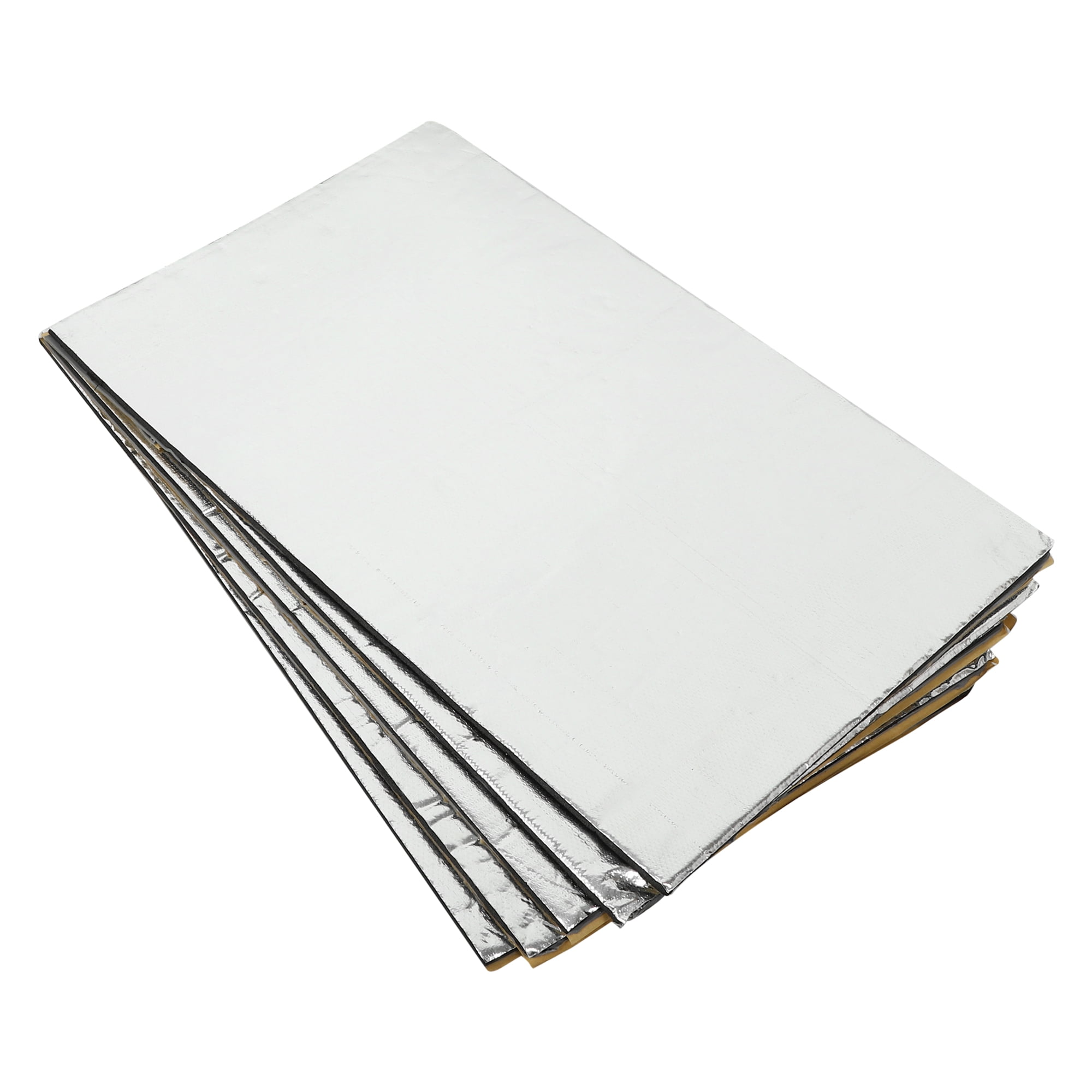 Unique Bargains 5pcs 5.3sqft Car Butyl Foam Heat Sound Damping Deadener Mat Pad