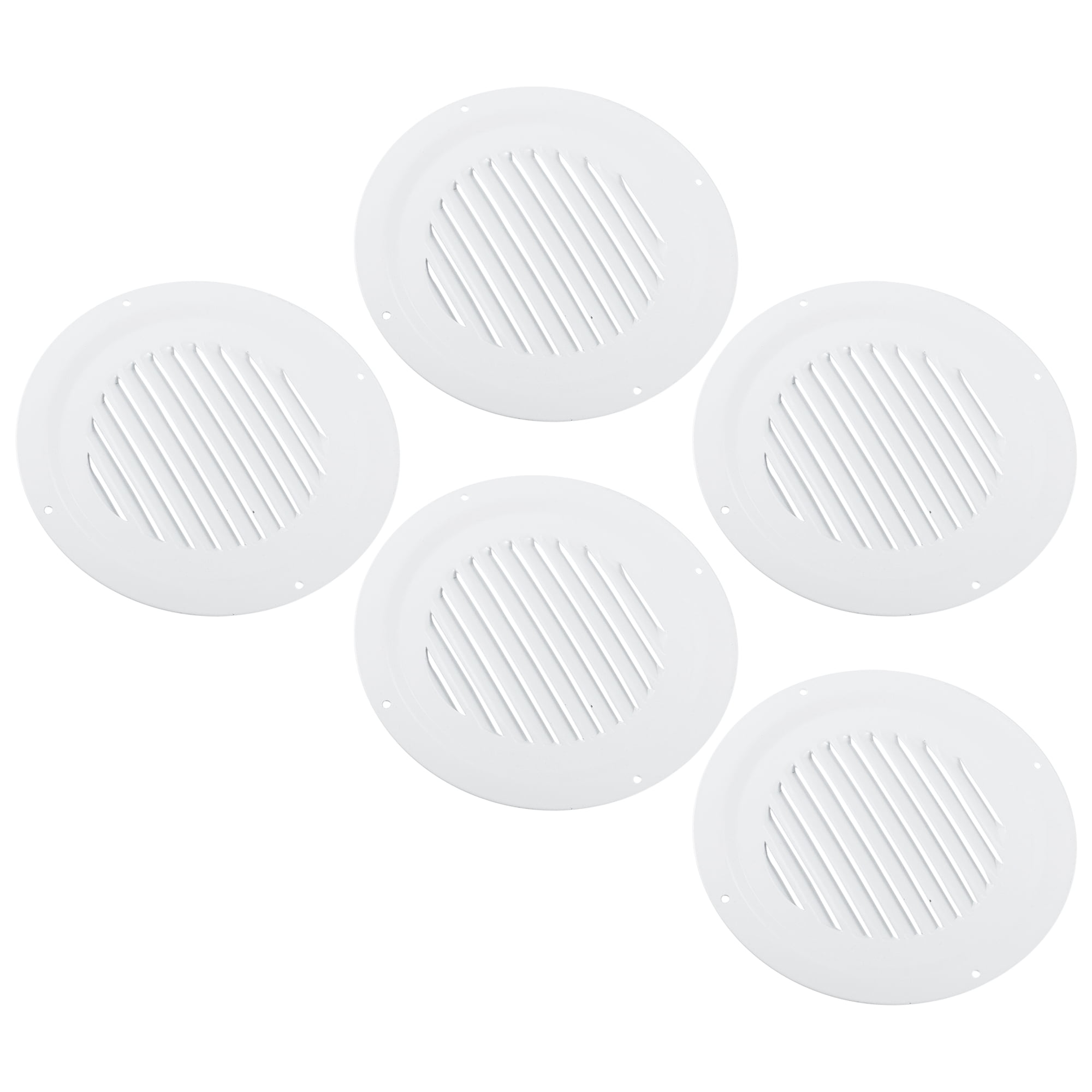 Unique Bargains 5pcs 6 Inch Round Marine Boat Louvered Ventilation Vent