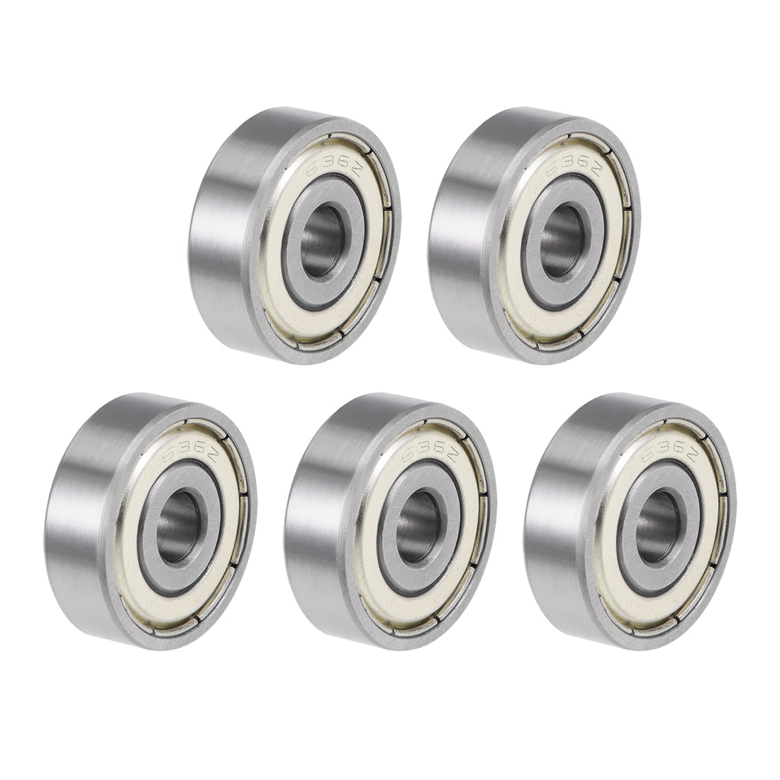 Unique Bargains 5pcs 636ZZ Deep Groove Double Shielded Ball Bearings Z2 0.24"x0.87"x0.28"