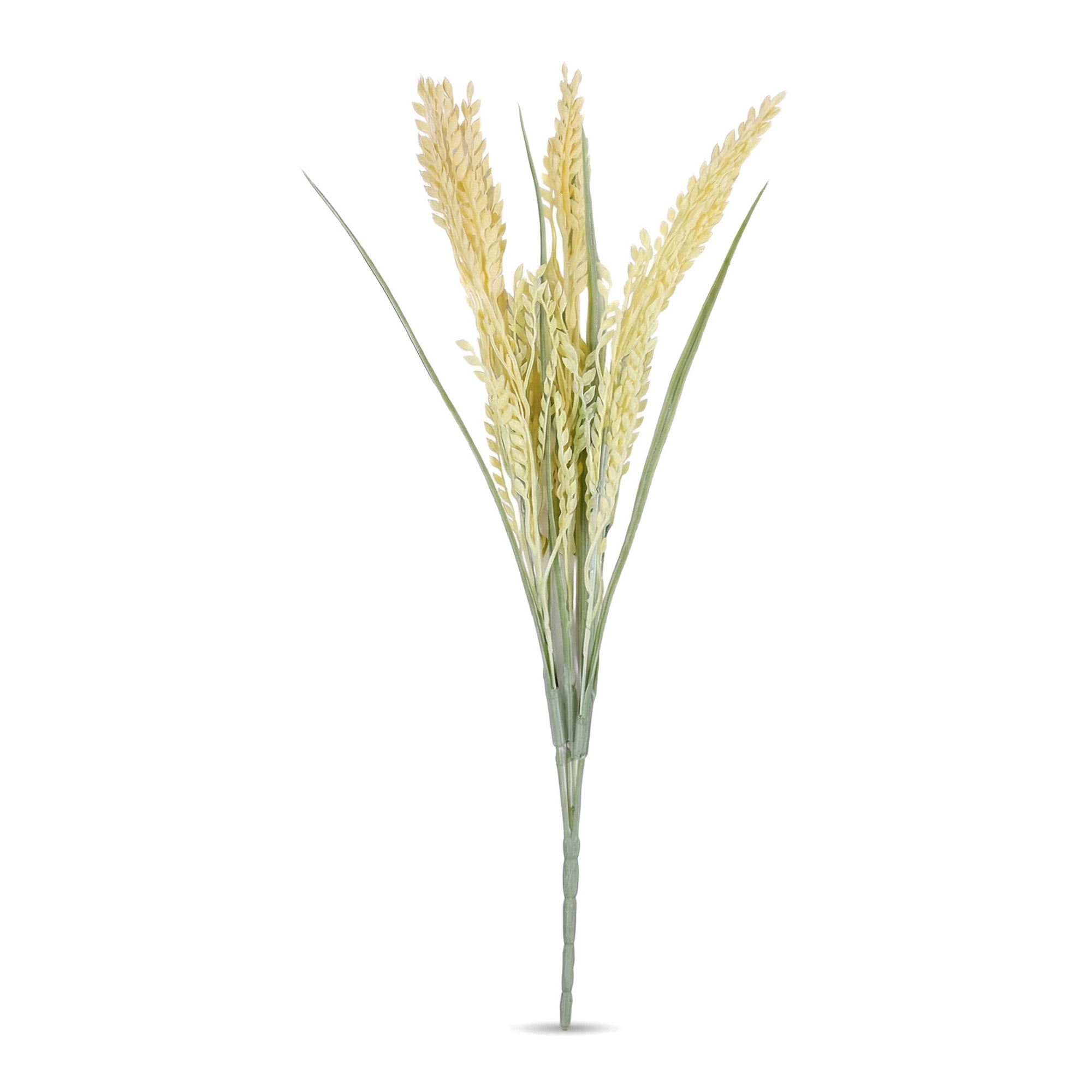 Unique Bargains 5pcs Artificial Wheat Stems Milky White 15.7"