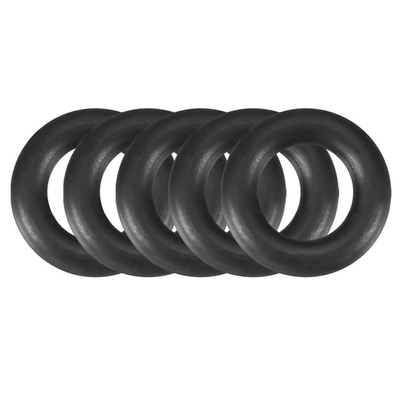 Unique Bargains 5pcs Black Nitrile Butadiene Rubber NBR O-Ring 6mm Inner Dia 2.5mm Width