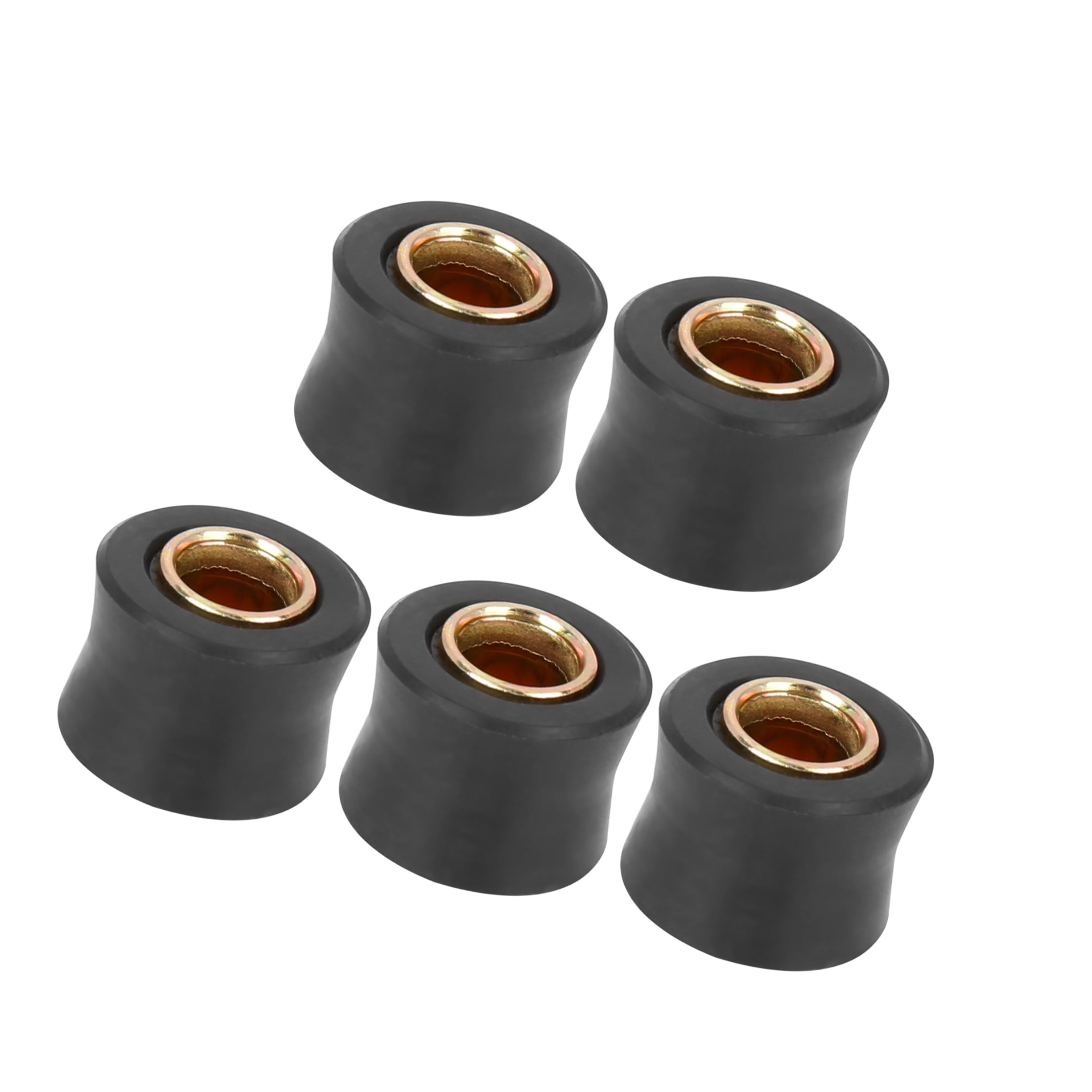 Unique Bargains 5pcs Black Universal Motorcycle Rear Shock Absorber Bushing 10mm