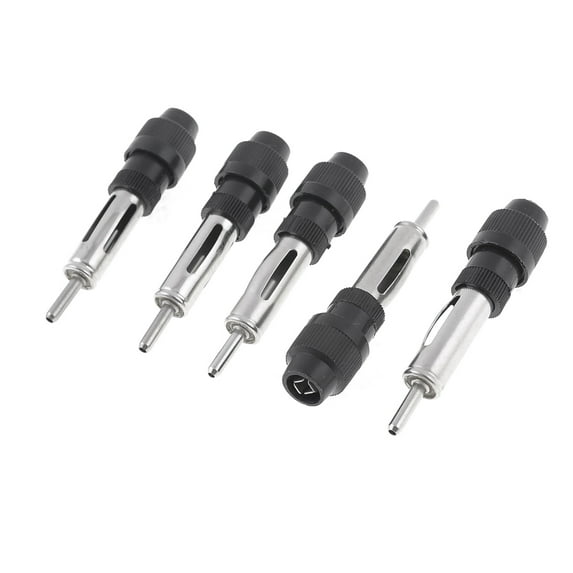 Unique Bargains 5pcs Car Radio Antenna Male Connector Adapter Solder Converter