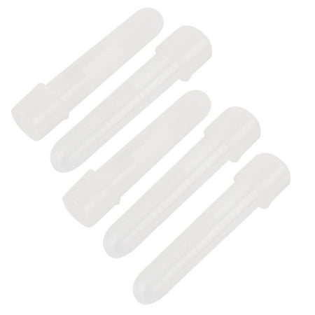 Unique Bargains 5pcs Chemical Lab Culture Test Tubes Sample Testing Holder 12ml w Covers
