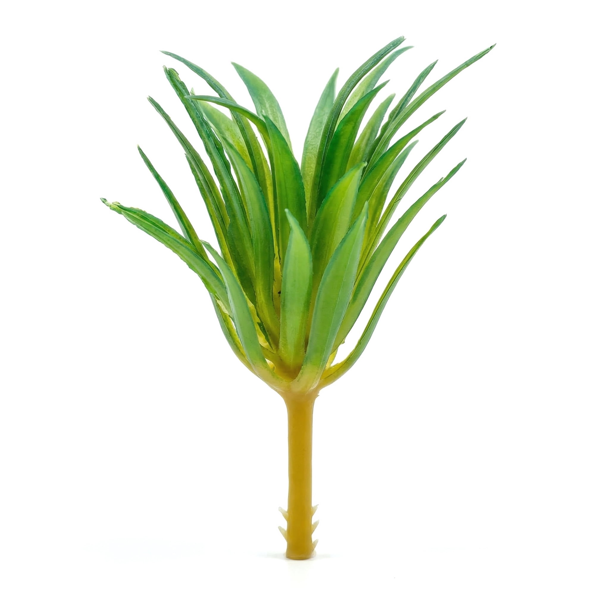 Unique Bargains 5pcs Flocked Artificial Sword Grass Green 9.5"