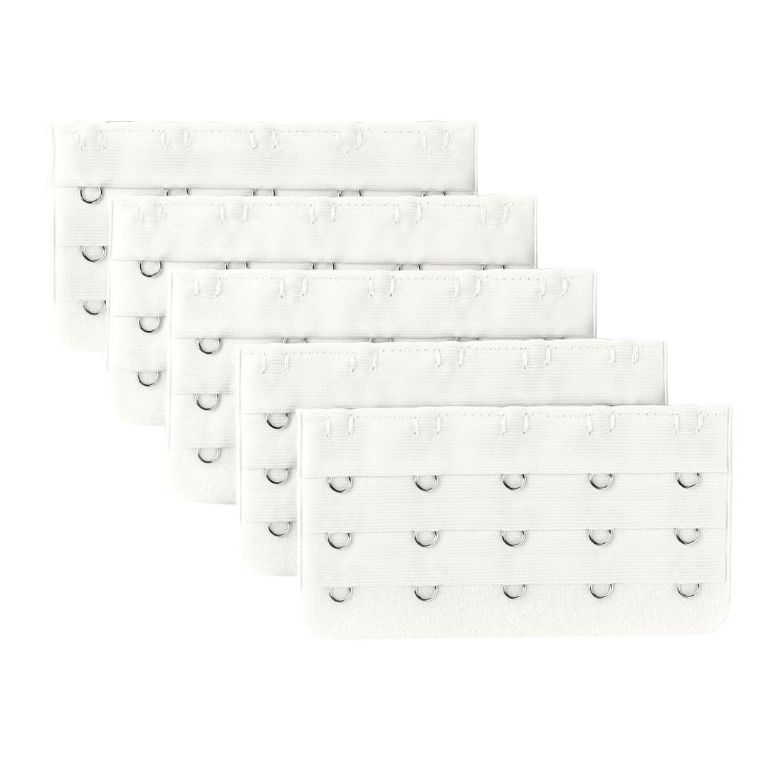 Unique Bargains 5pcs Ladies Underwear Bra Extension Buckle Bra Extender 5 Hook White