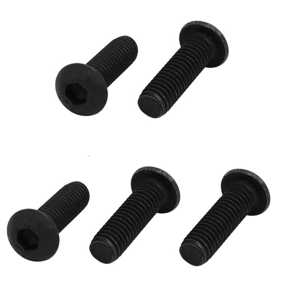 Unique Bargains 5pcs M6x20mm 10.9 Grade Left Hand Thread Bolt Lock Screw for Drill Chuck