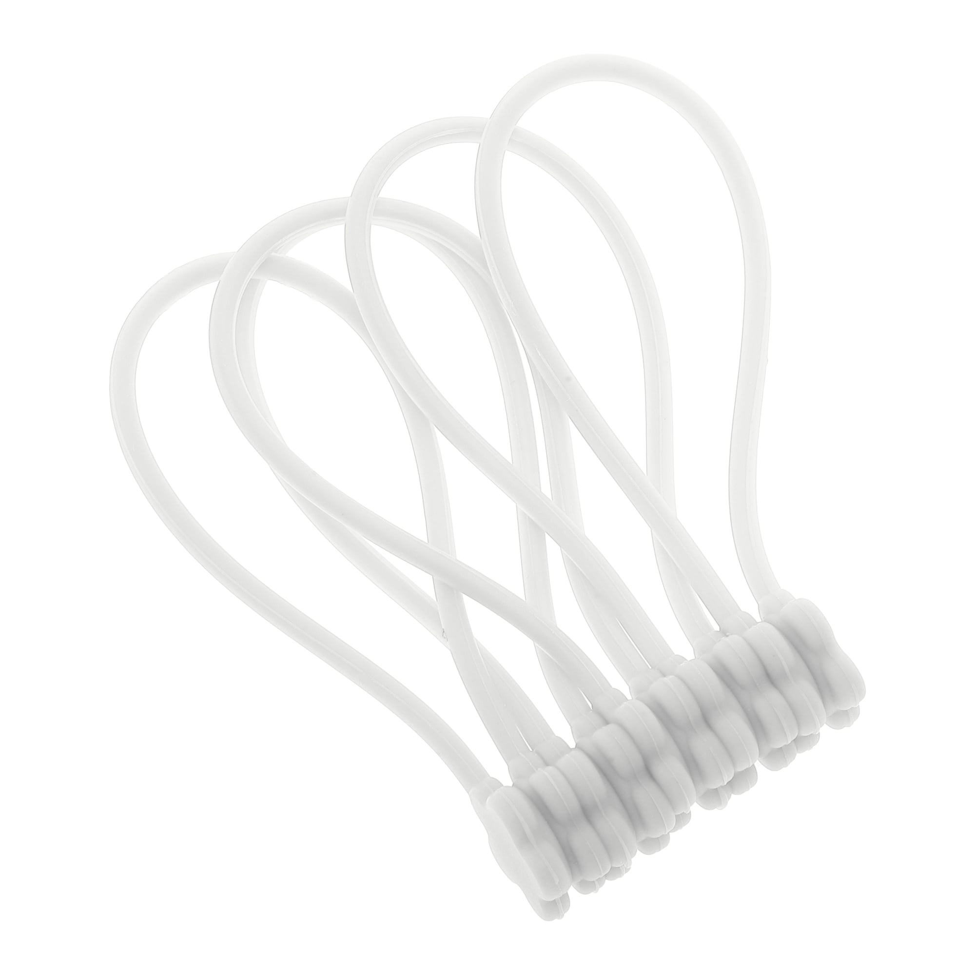 Unique Bargains 5pcs Magnetic Cable Ties 7.48" Cord Holder Multicolor White