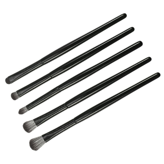 Unique Bargains 5pcs Makeup Brush Set Face Concealer Brush Eyeshadow Smudger Brush Highlighter Concealer Brush Black