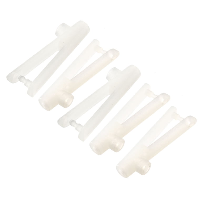 Unique Bargains 5pcs Micro RC Helicopter Parts White Nylon Clevis