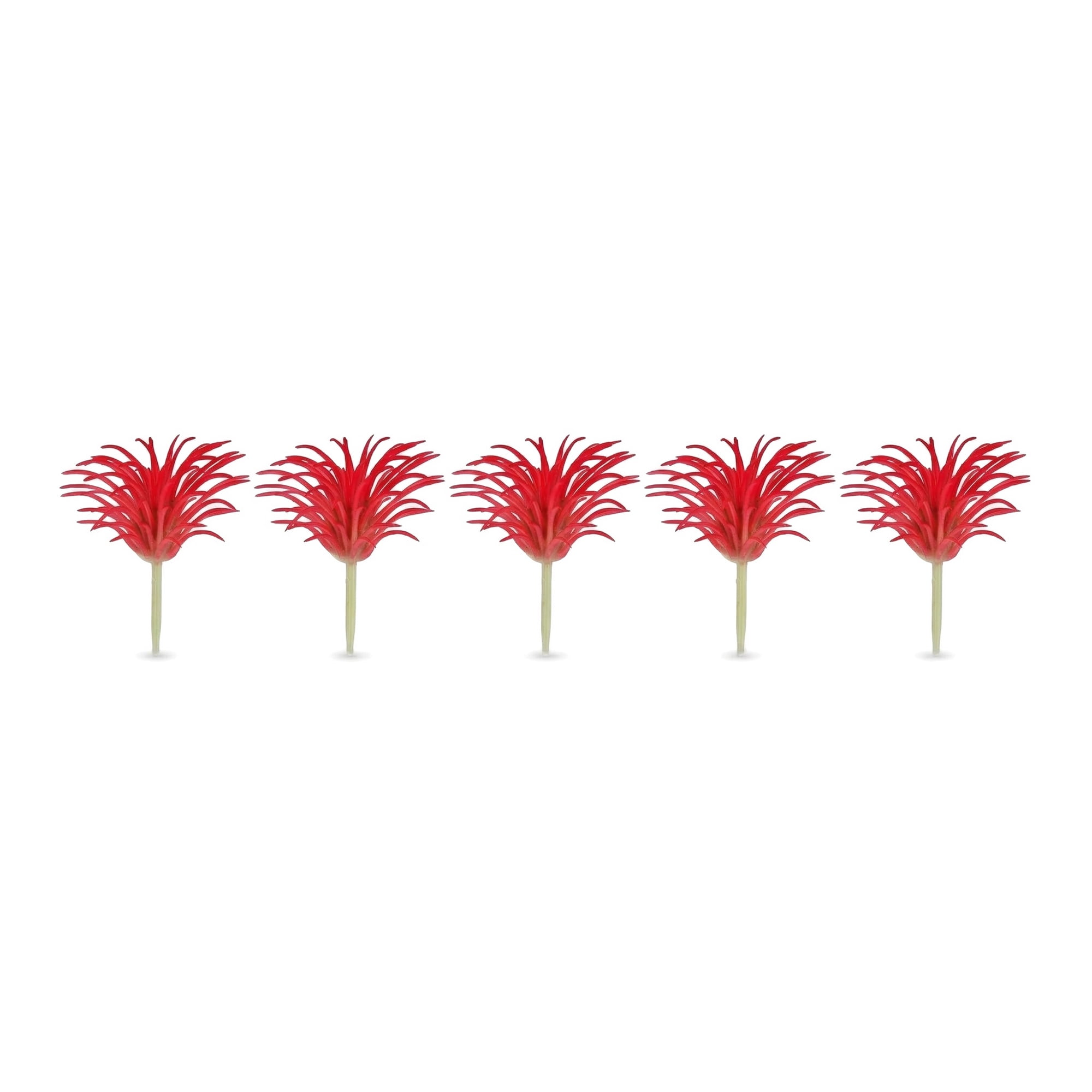 Unique Bargains 5pcs Mini Artificial Air Plants Pink 7.0"
