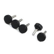 Unique Bargains 5pcs Spare Parts M5 x 16 x 20mm Screw On Type Grip Knurled Knobs