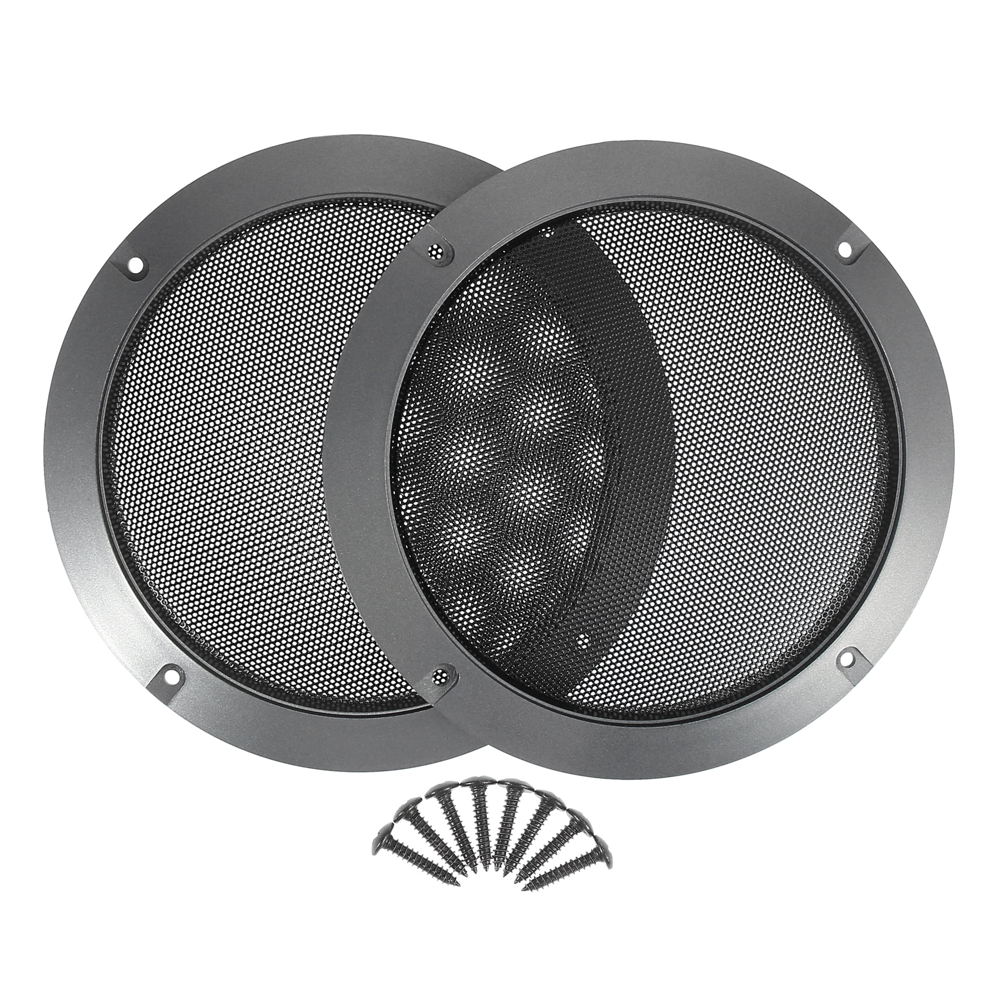 Unique Bargains 6.5 Inch Universal Speaker Grills Cover with Screws - Pack of 2